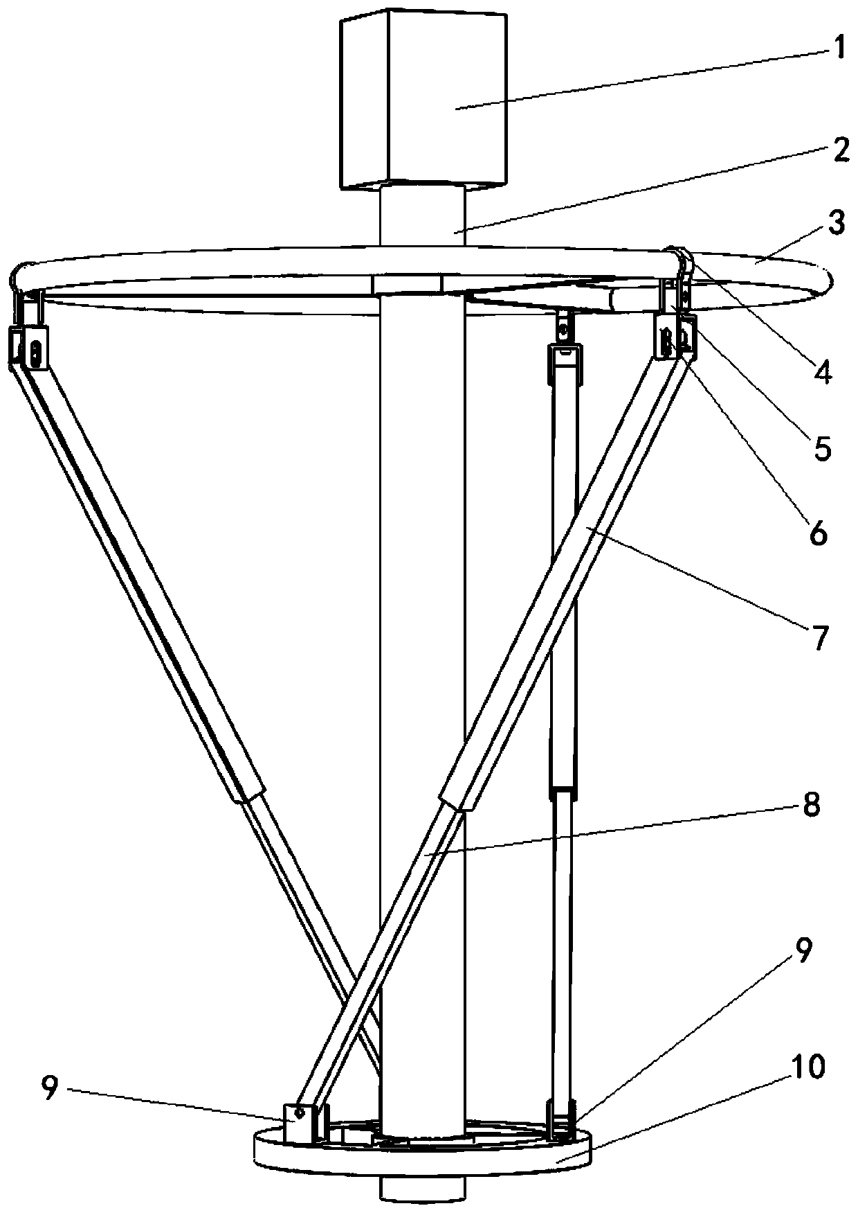 Speed-adjustable powder discharging device