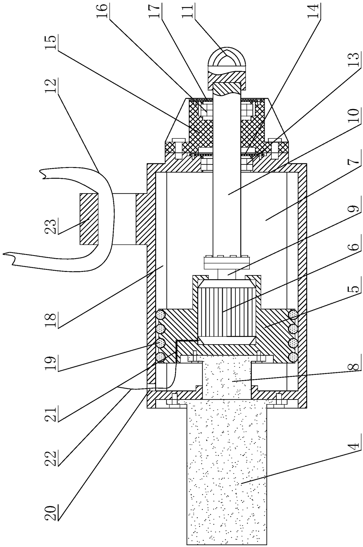 Reinforced concrete pile crusher