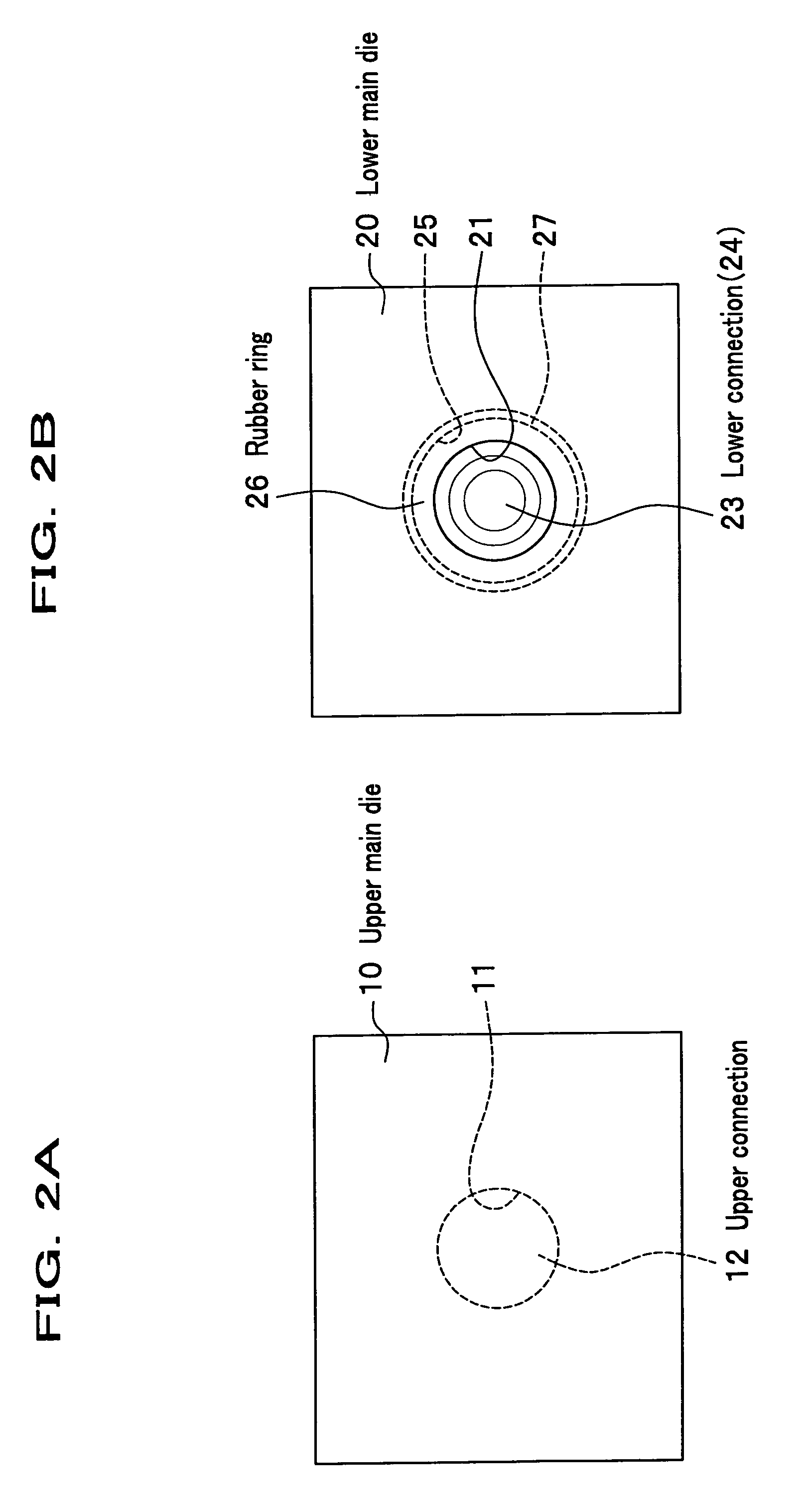 Plastic molding die