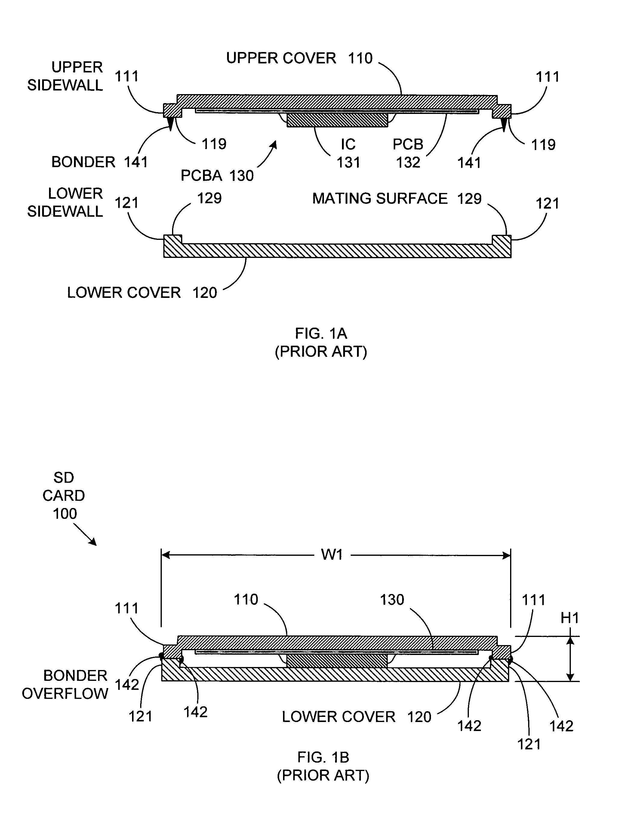 Card-type electronic apparatus assembly using ultrasonic joining