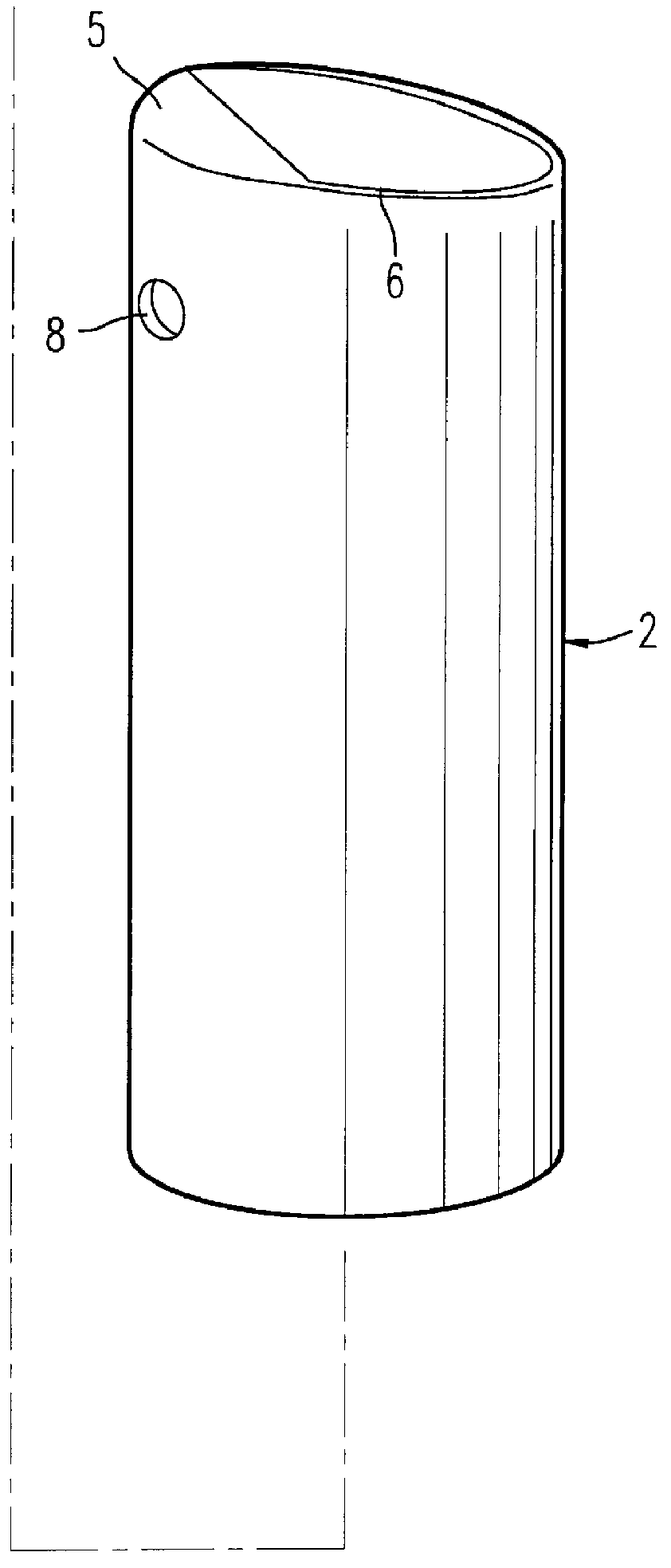 Pump-type packaging unit for a liquid or semi-liquid product