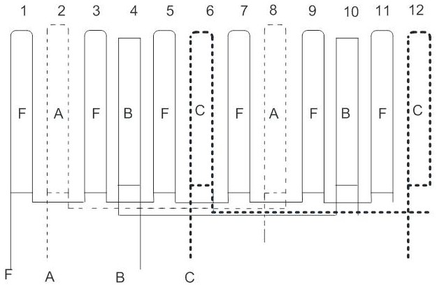 Rare-earth-free permanent magnet motor with short magnetic circuit for electric vehicles