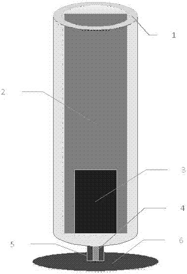 A cylindrical vortex-induced vibration power generation device with built-in piezoelectric beams