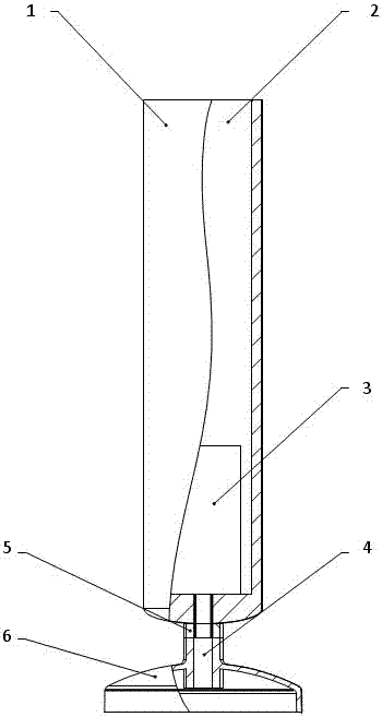 A cylindrical vortex-induced vibration power generation device with built-in piezoelectric beams