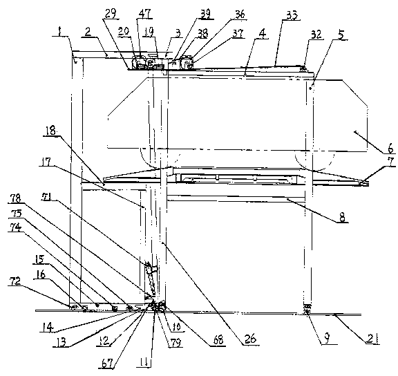 Framework translation rotary intelligent parking device