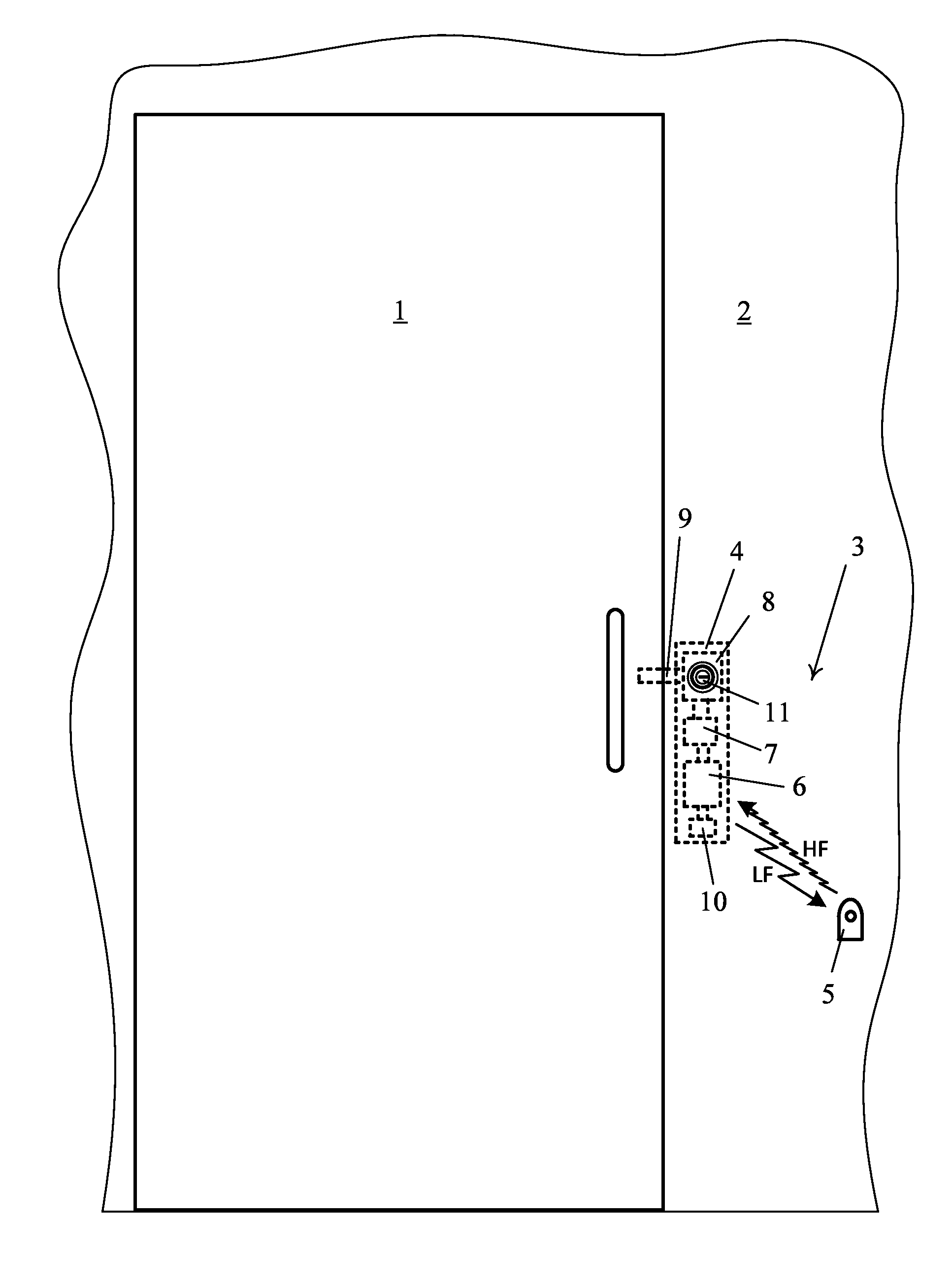 Proximity-interrogative smart fob switching of electrical device