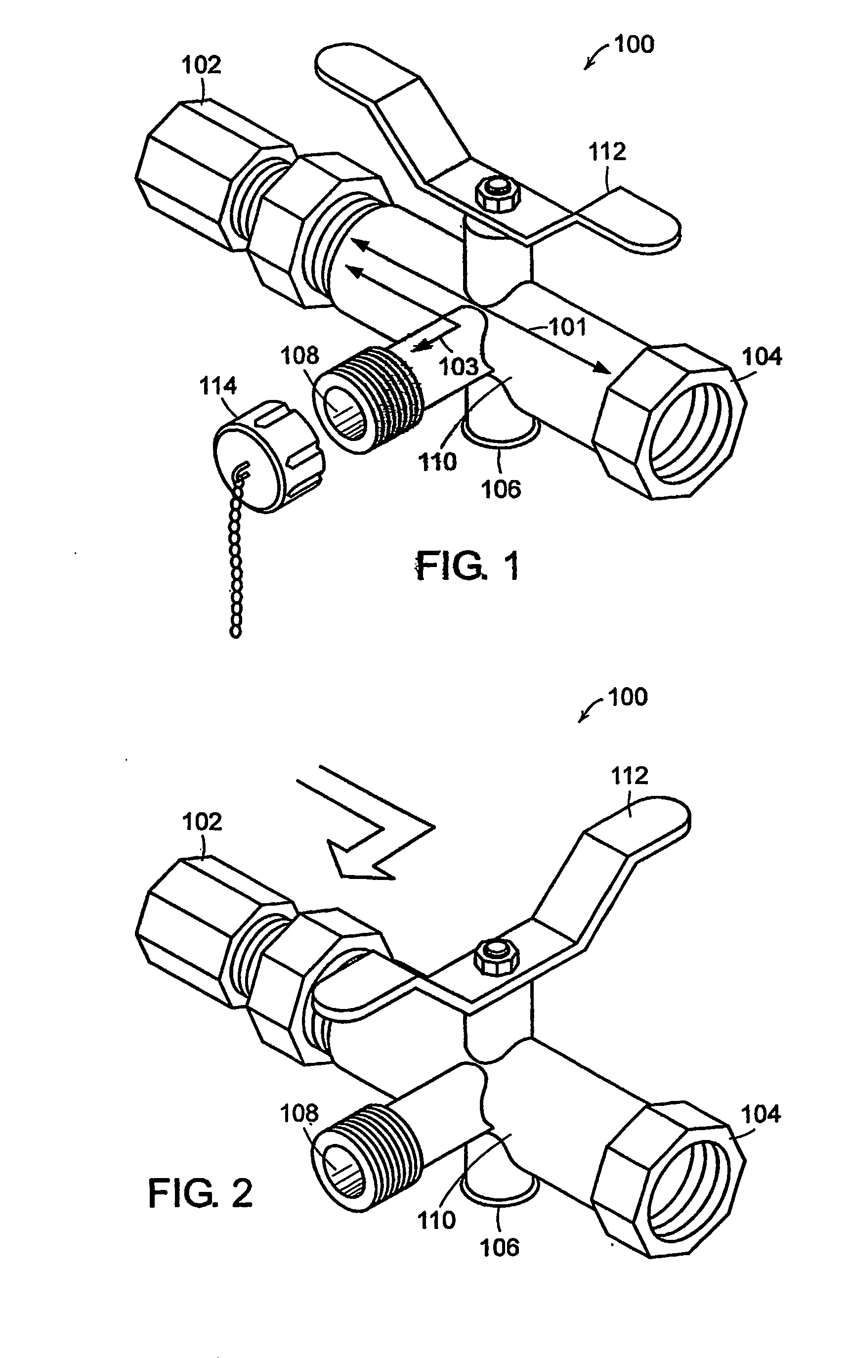 Isolation valve with valve in drain