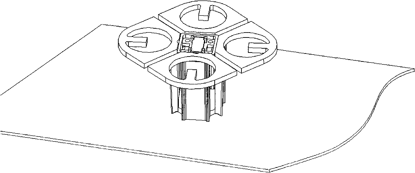 Broadband dual-polarized antenna unit