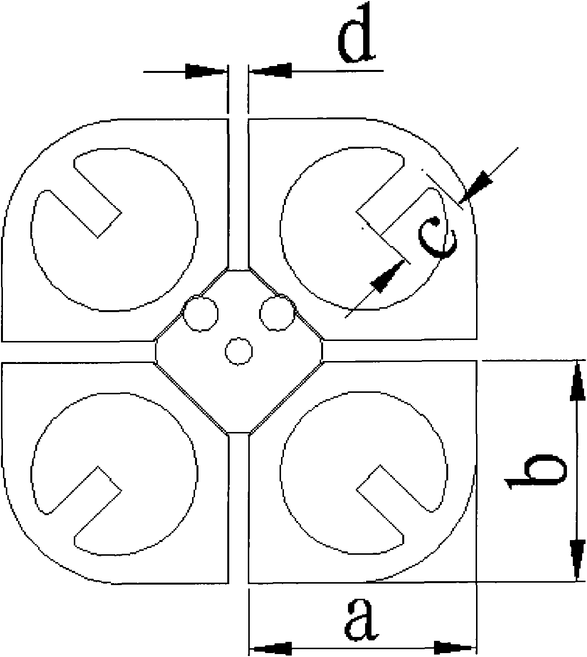 Broadband dual-polarized antenna unit