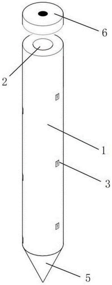 Rigid precast concrete pile with drainability