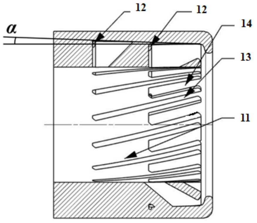 Lubricating device and method for an axial oil collector ring and an aeroengine main bearing ring