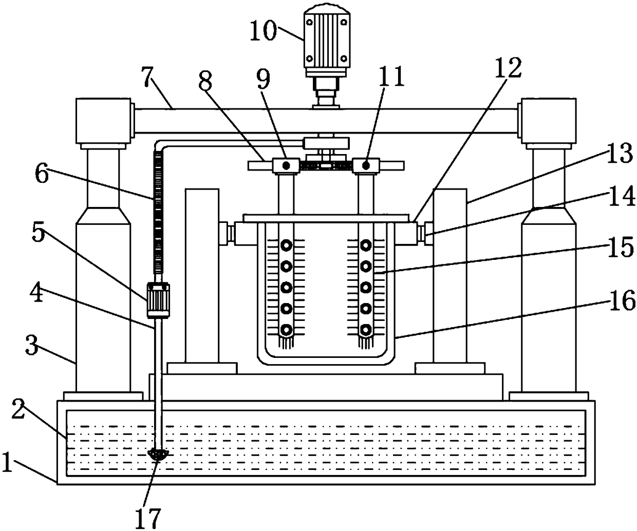 Efficient cleaning device for inner pot of electric pressure cooker