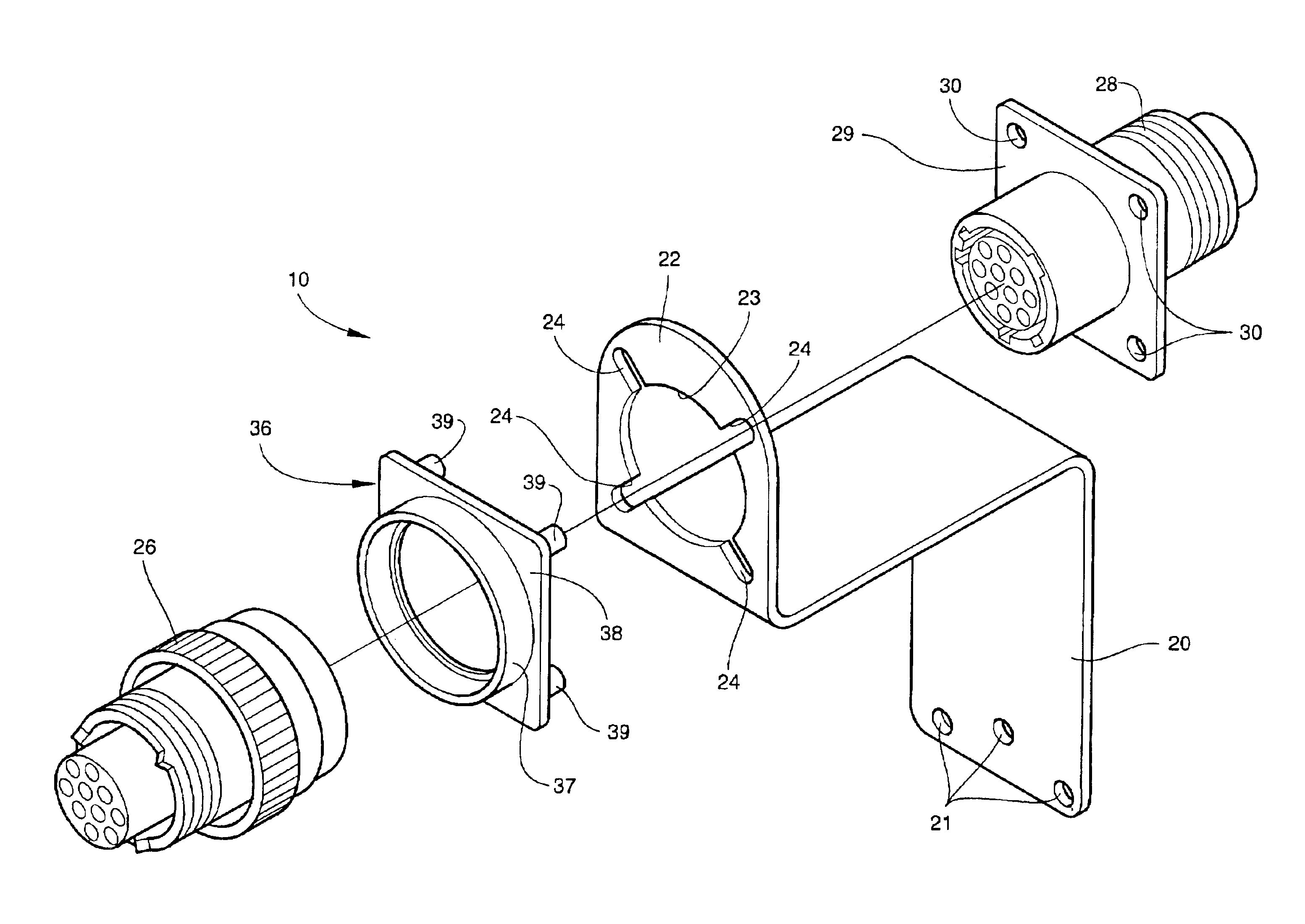 Quick release electrical connector