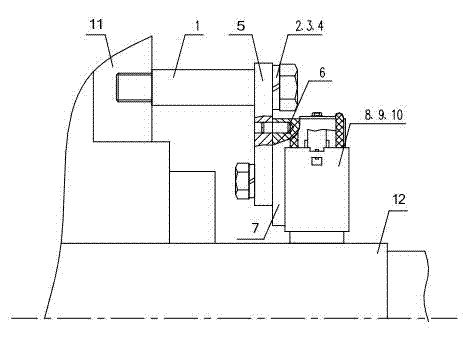 Ground brush device of alternating current variable frequency motor