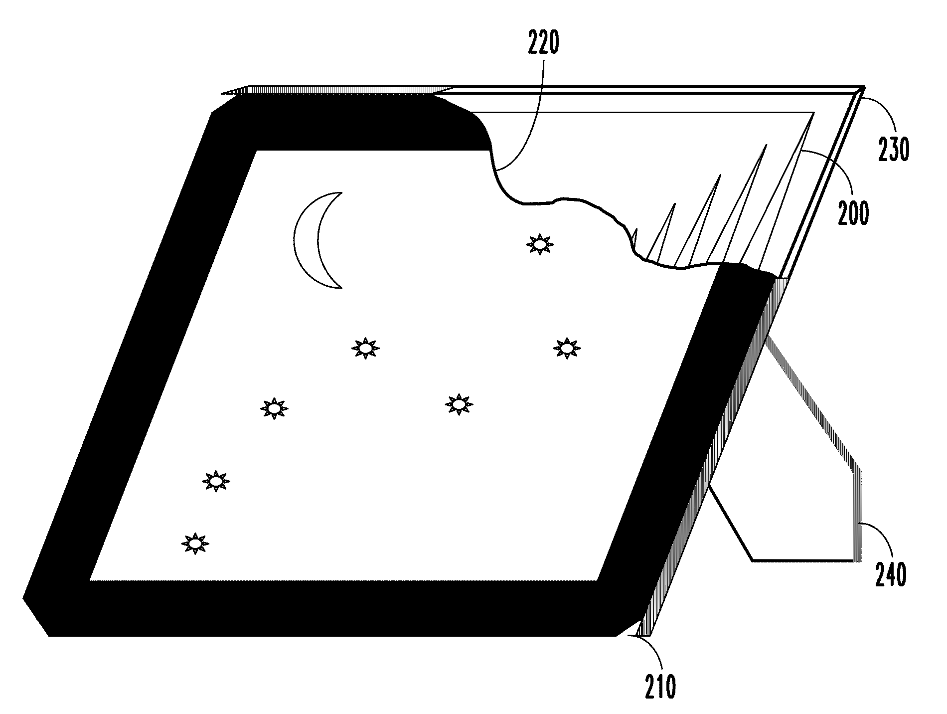 Hidden Wideband Antenna