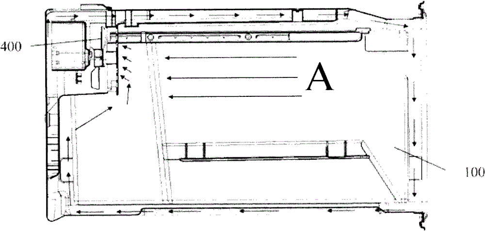 Air supply system for a refrigerator and its compartment