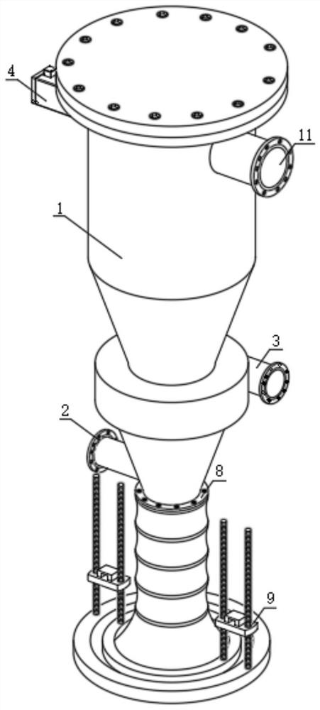 Airflow classification device for high-precision silicon carbide micro powder production and implementation method thereof