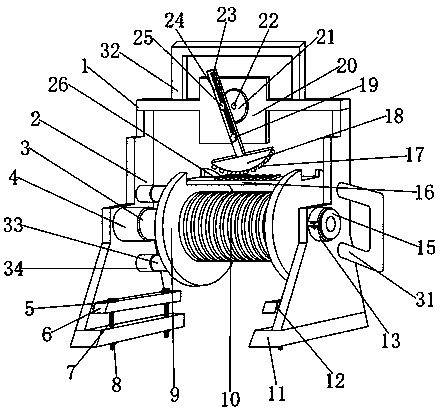 An automatic retractable device for big data communication cables