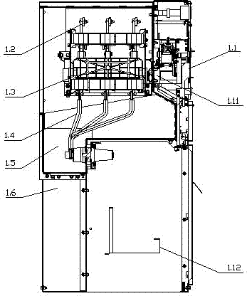 Gas insulating ring-network cabinet using SF6 gas as insulating and arc-extinguishing medium