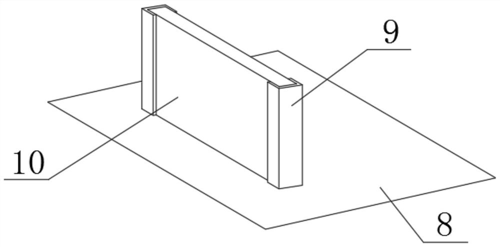 Building construction rainfall drainage structure