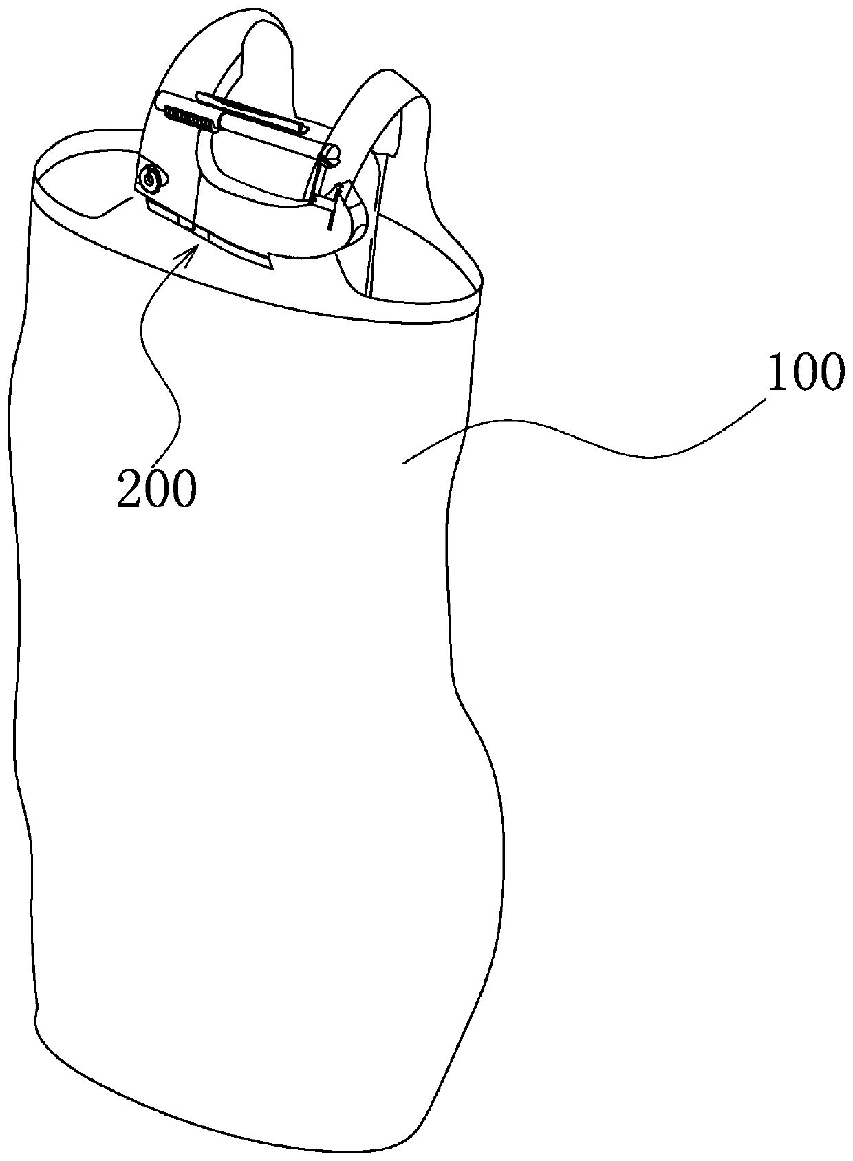 Rocker arm type apron with purification function