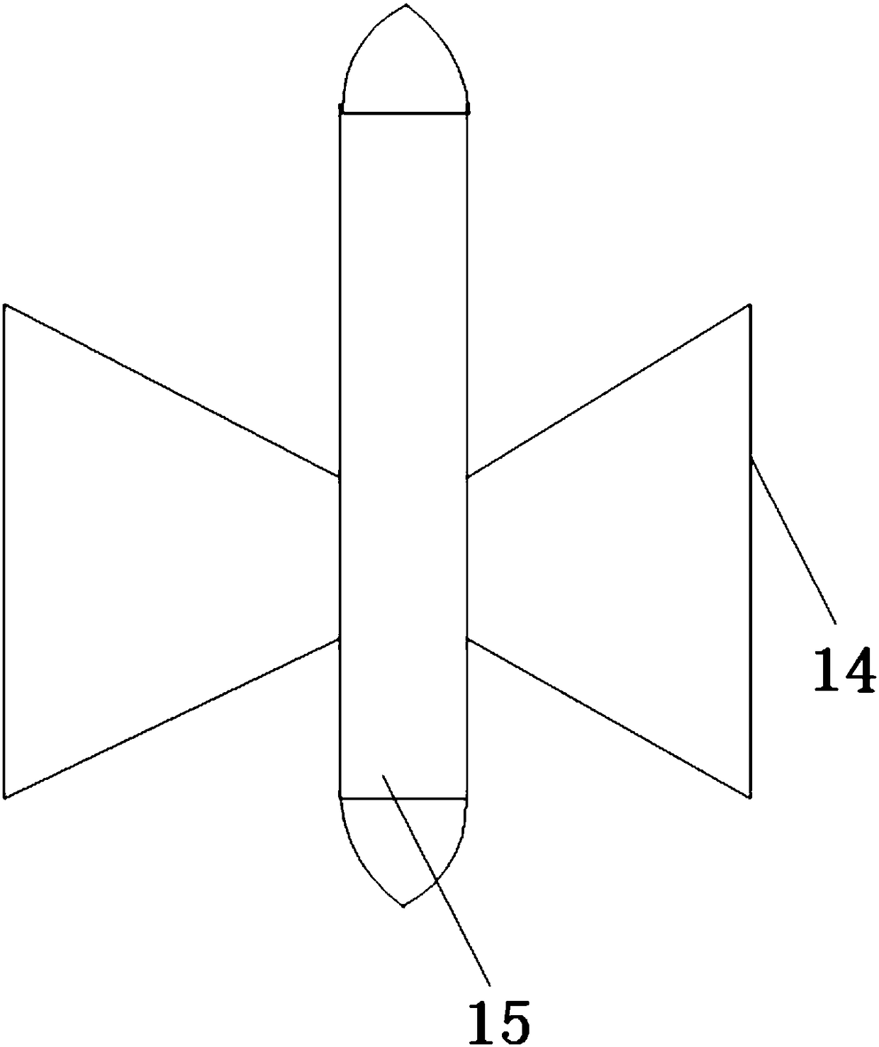 Double channel rotary inertial coarse powder separator