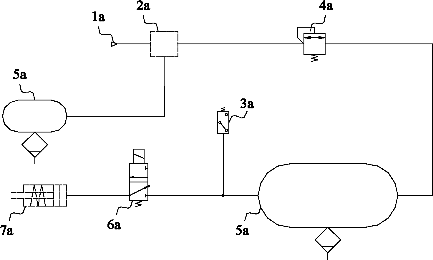 Wheeled crane and chassis hydraulic control system thereof