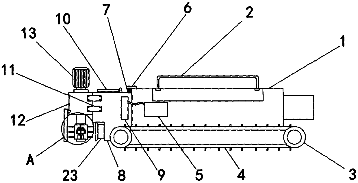 Intelligent recognition self-propelled paddy field weeding robot