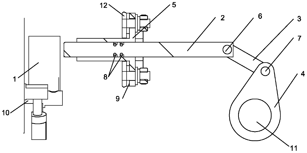 Interlocking mechanism of ZW32 type column switch isolation knife and switch mechanism