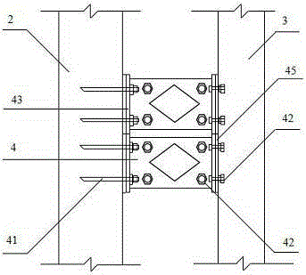 Aseismic strengthening structure and aseismic strengthening method for reinforced concrete frame