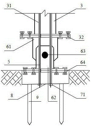 Aseismic strengthening structure and aseismic strengthening method for reinforced concrete frame