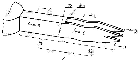 Manganese ore pulp stirring paddle with long service life