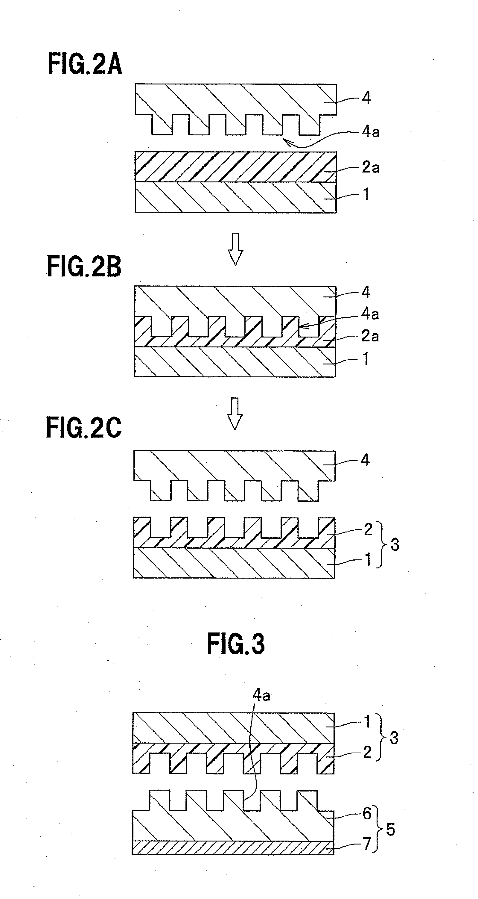 Stamper for transferring fine pattern and method for manufacturing thereof