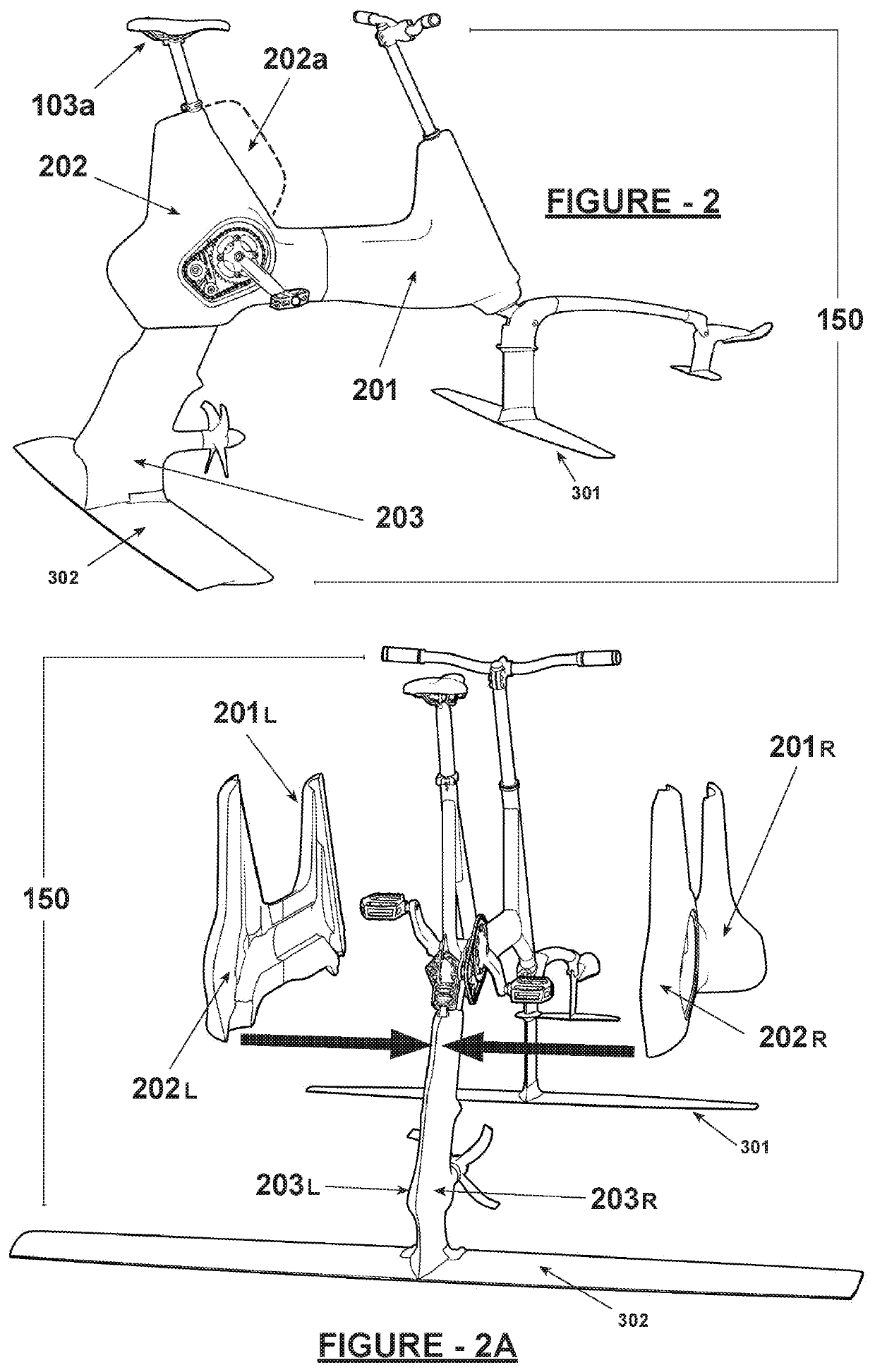 Human powered hydrofoil vehicle and use method