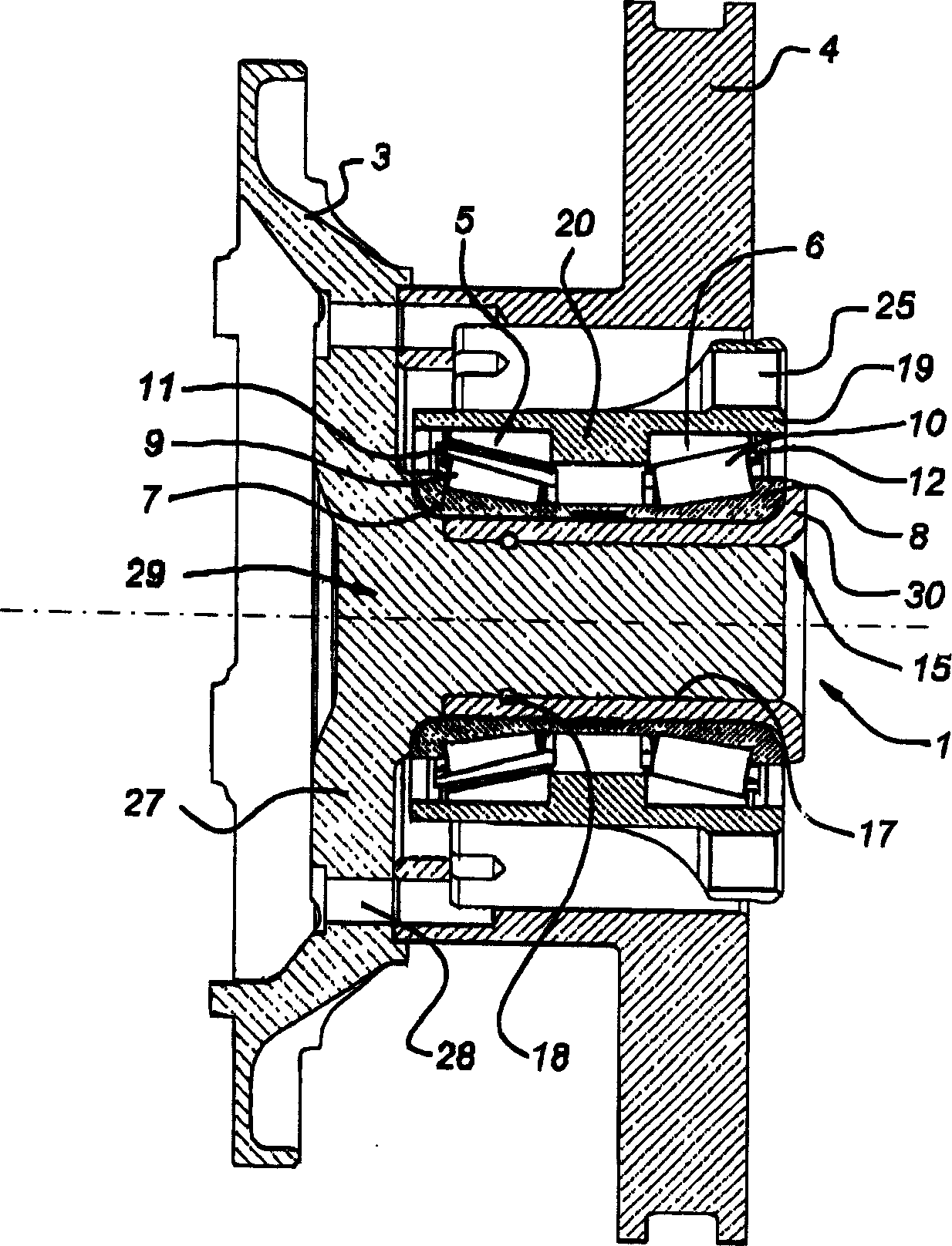 Bearing assembly with brazing or soft soldering connecting part