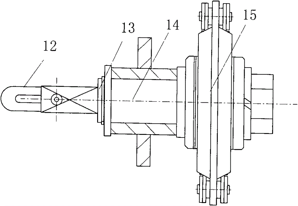 Chain driving type cable winding device with self-protection function