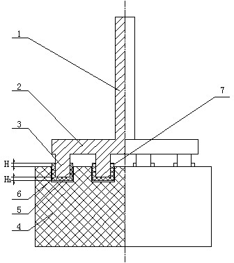 Aluminum electrolysis anode device and preparation method thereof