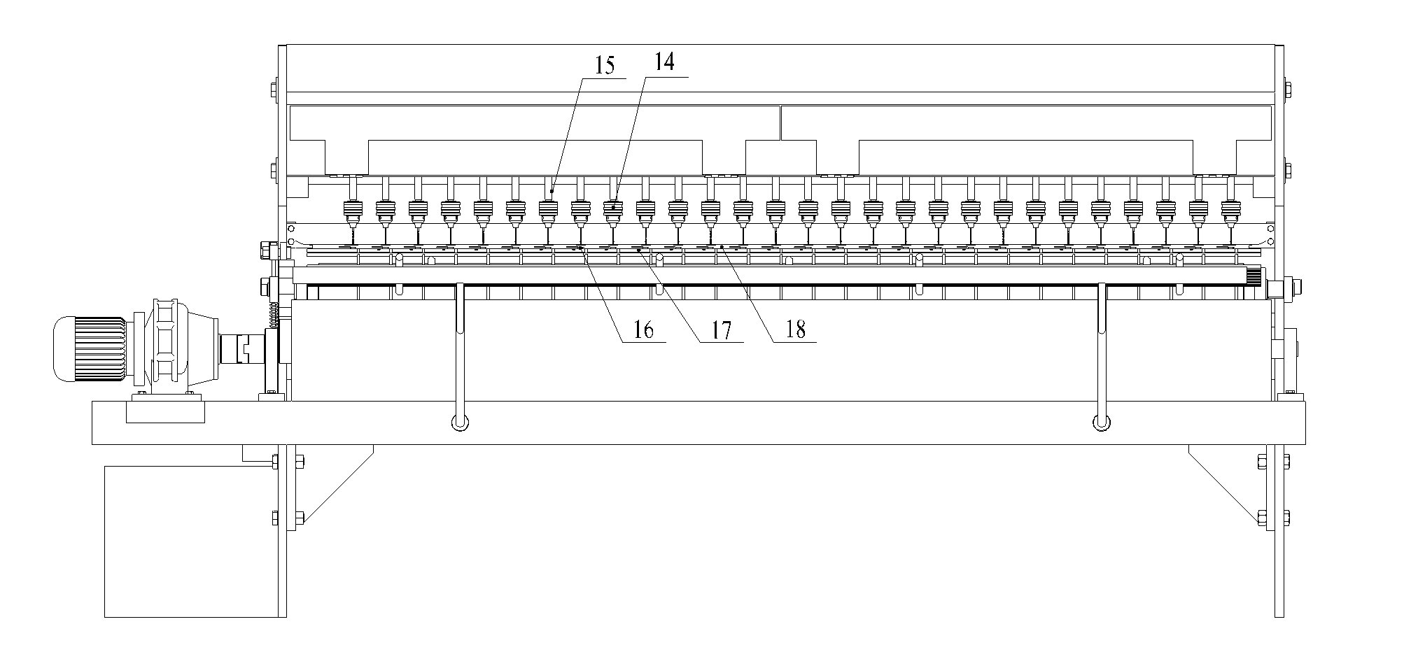 Drilling equipment for columnar pieces