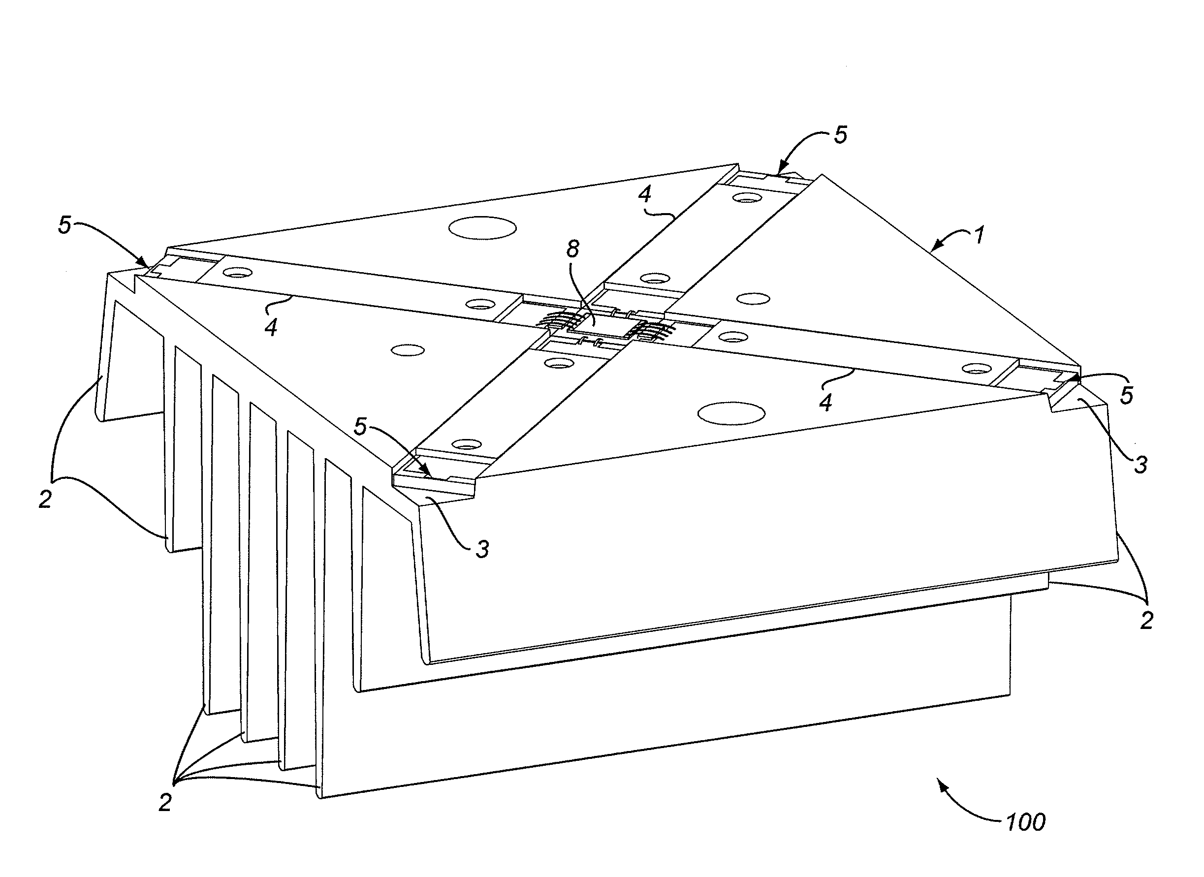 Integrated semiconductor solar cell package