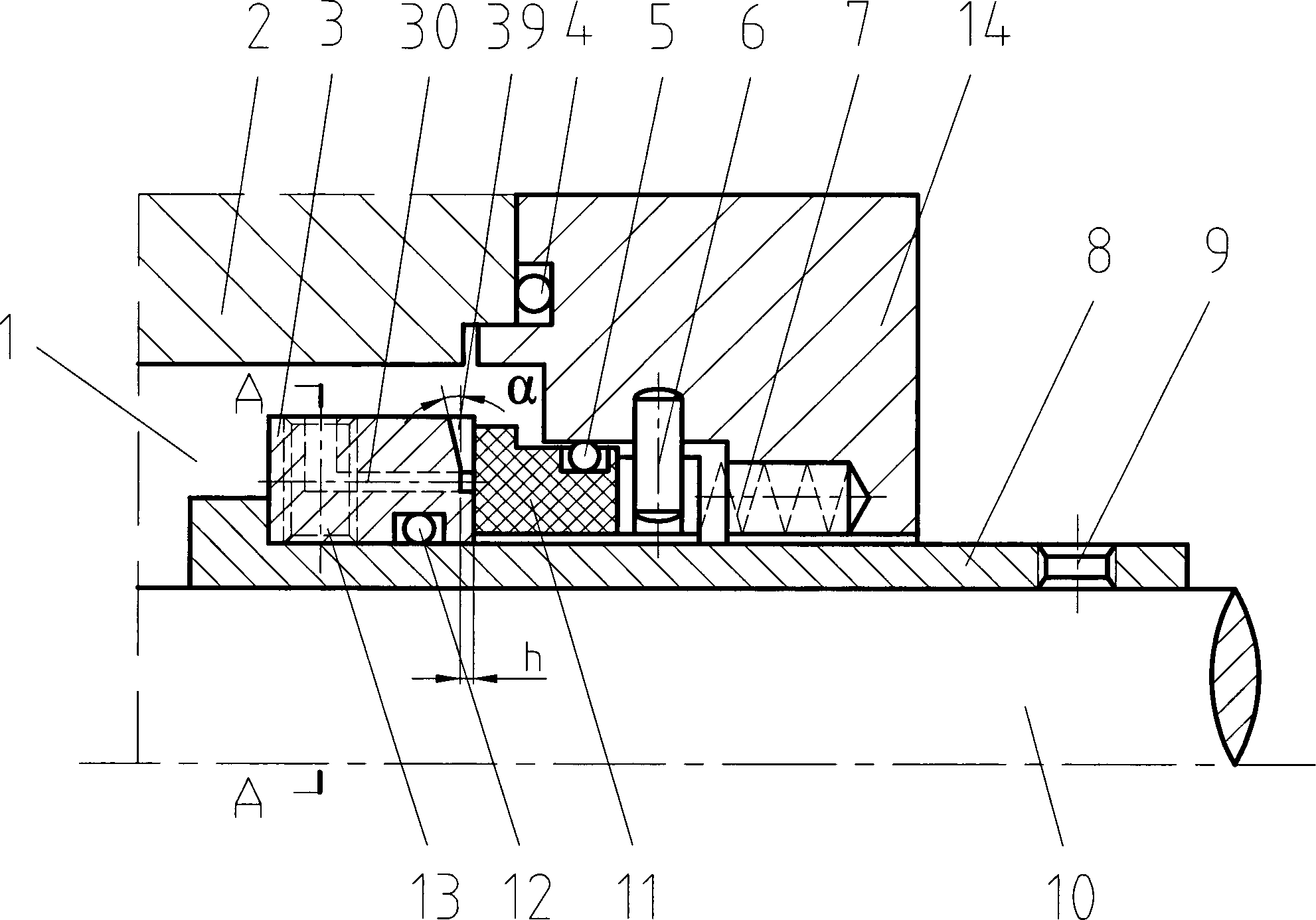 Self-pumping fluid-dynamic-pressure-type mechanical seal