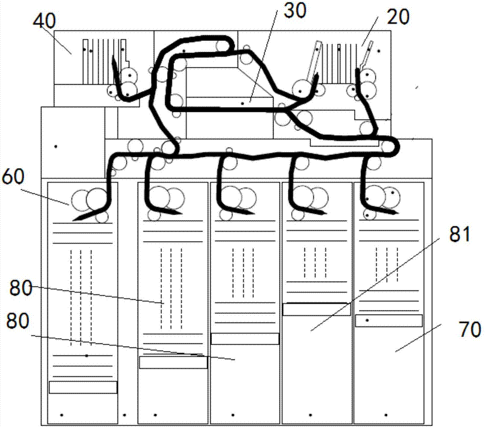 Banknote access device of depositing banknotes and/or withdrawal banknotes