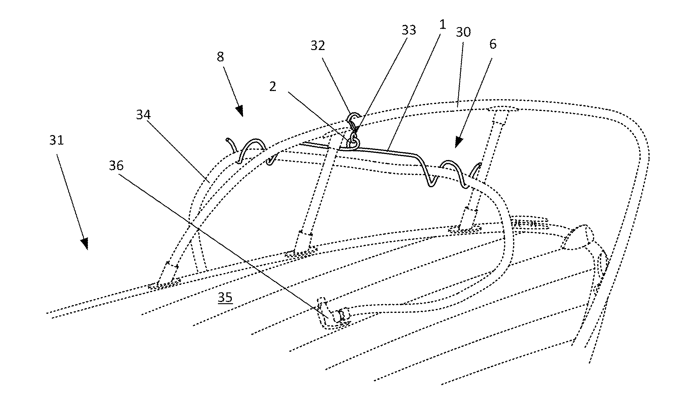 Hose holder and method