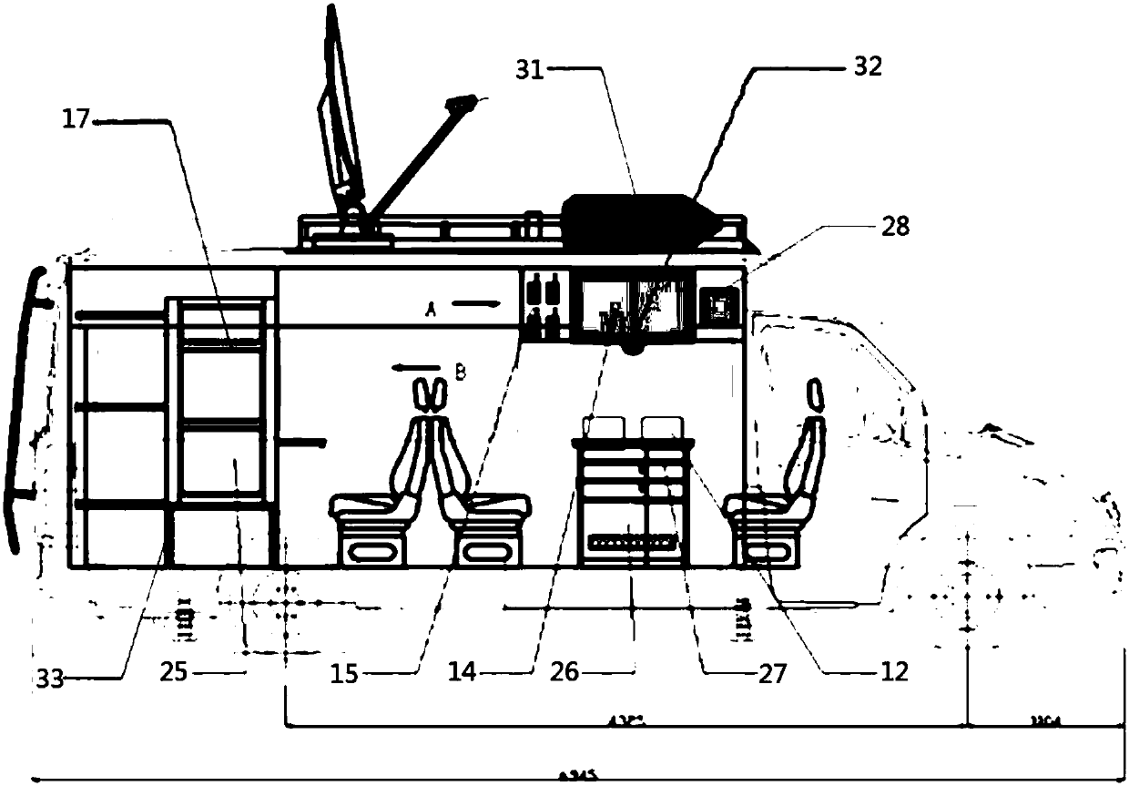 Unmanned plane remote sensing emergency monitoring and command vehicle