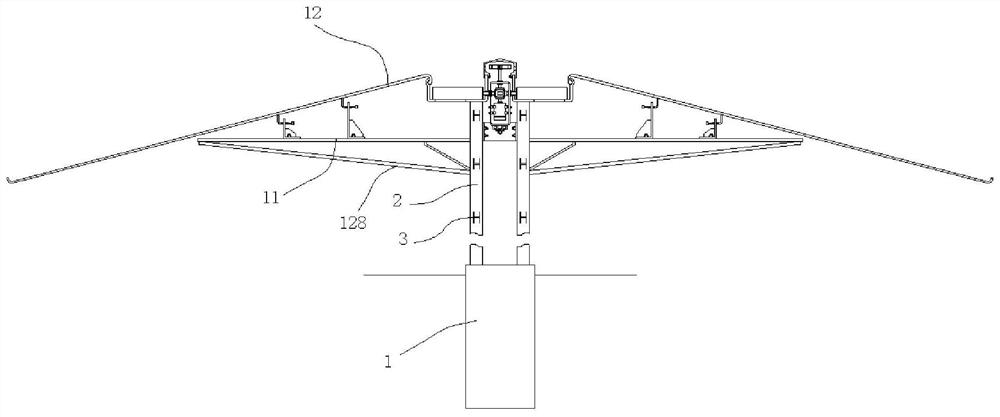 Steel structure roof structure