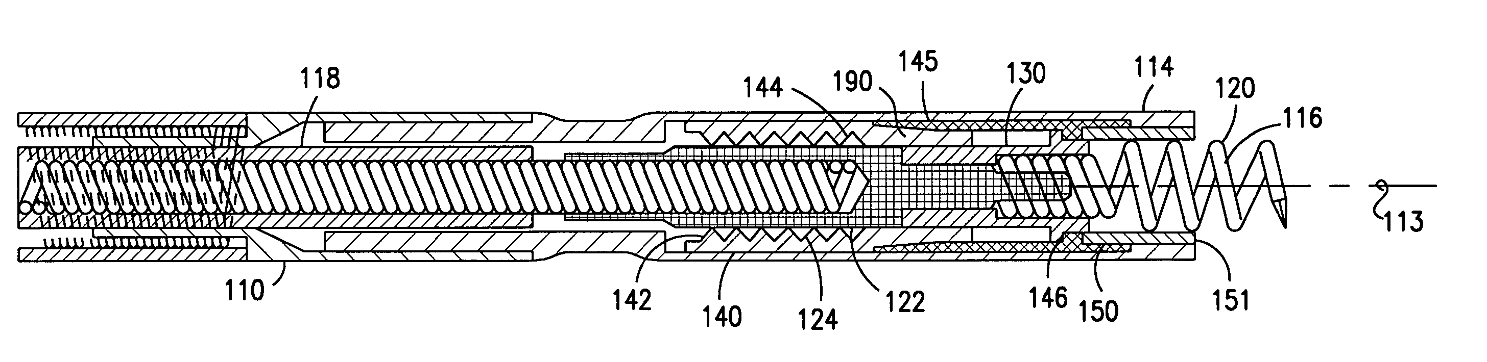 Extendable and retractable lead having a snap-fit terminal connector