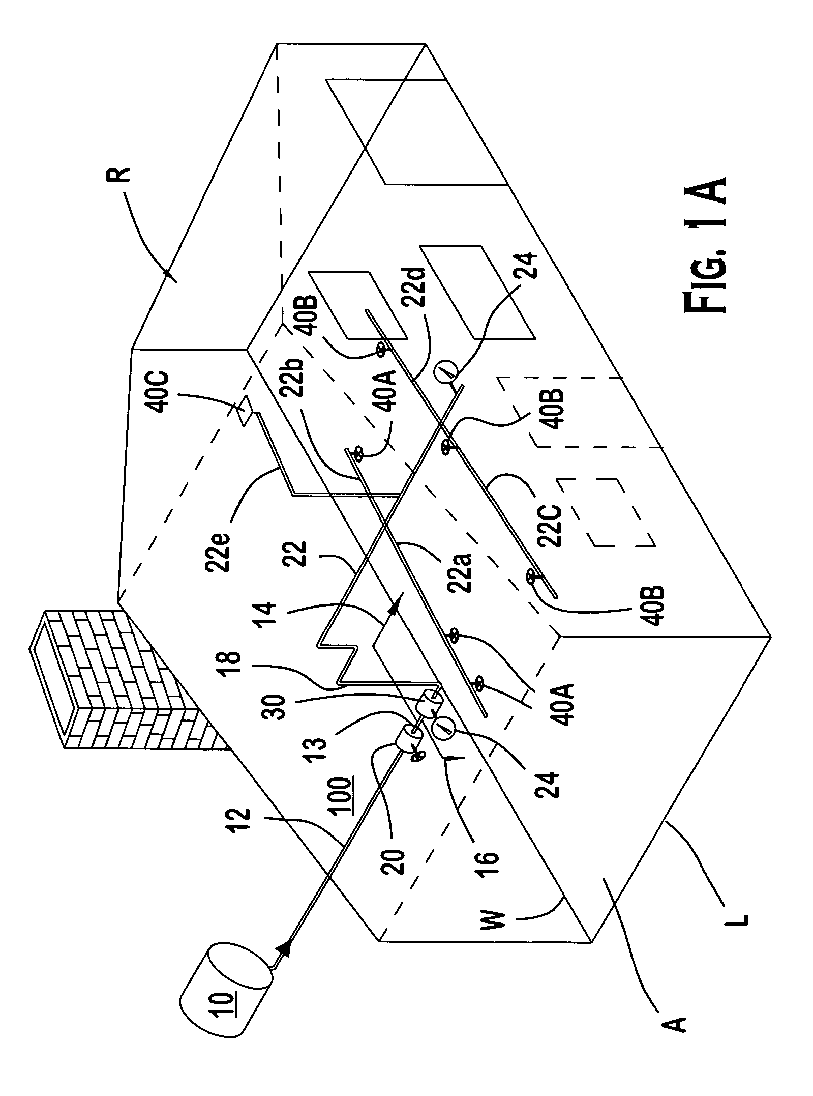 Residential dry sprinkler design method and system with wet main pipe and fire resistant plastic dry branch pipes