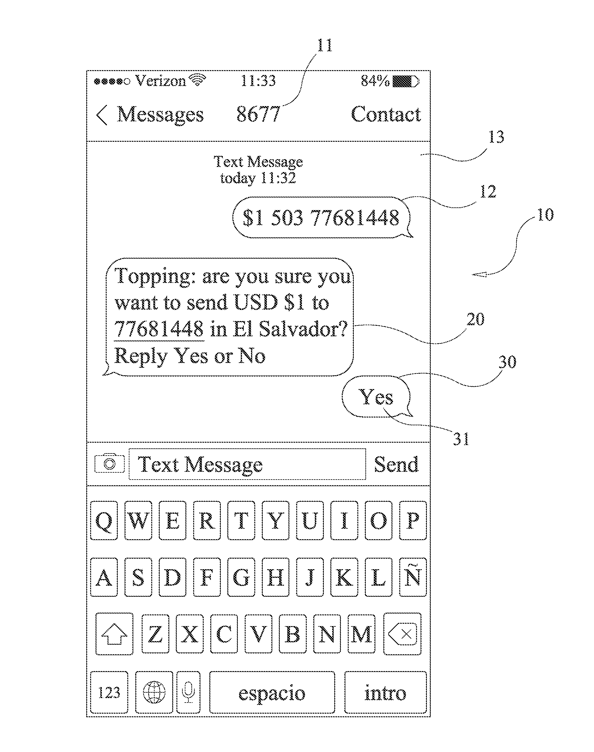 Method for financing purchases for others using a sender's charge account