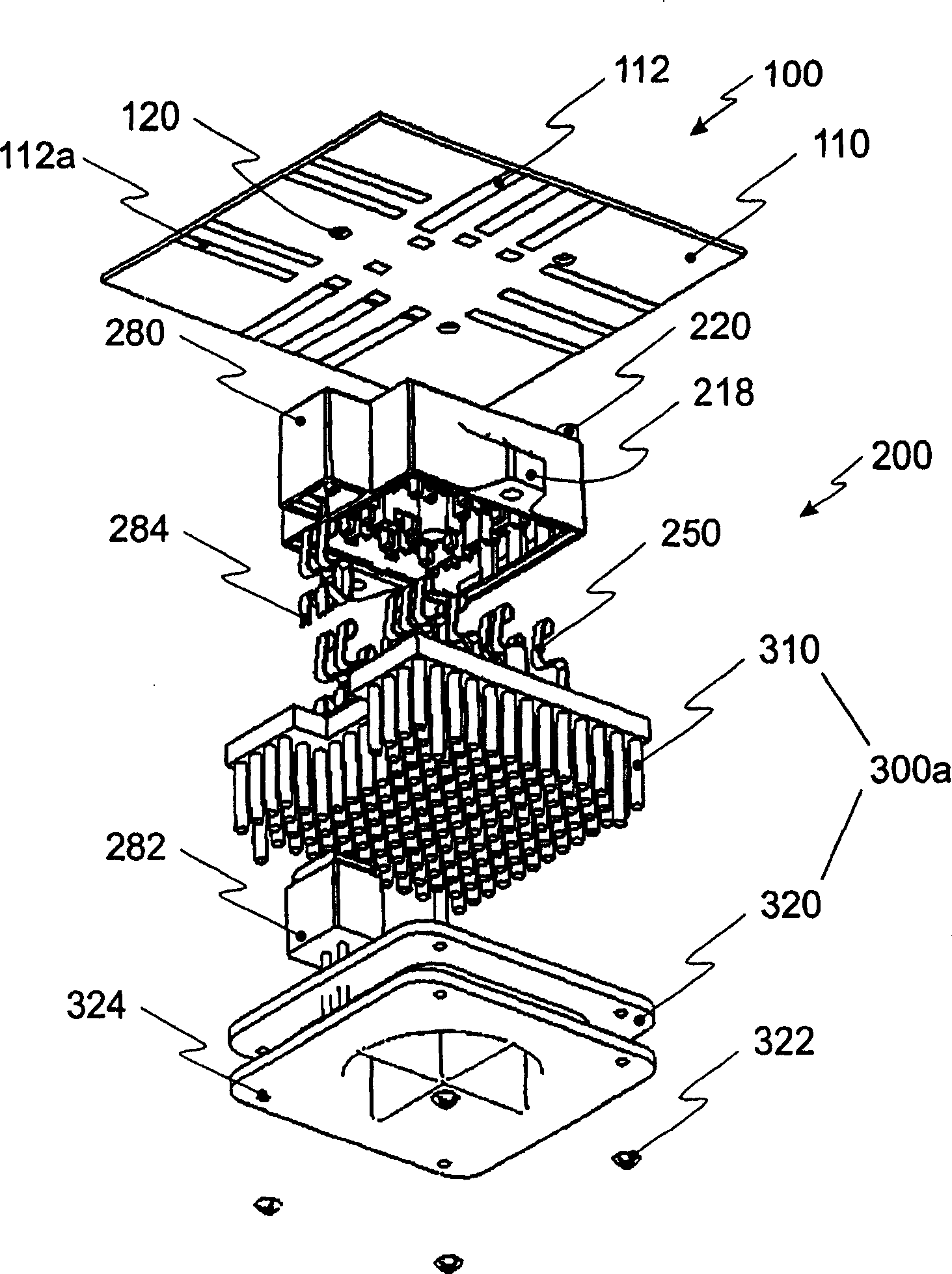 Structure of forming pressure contact with power semiconductor module