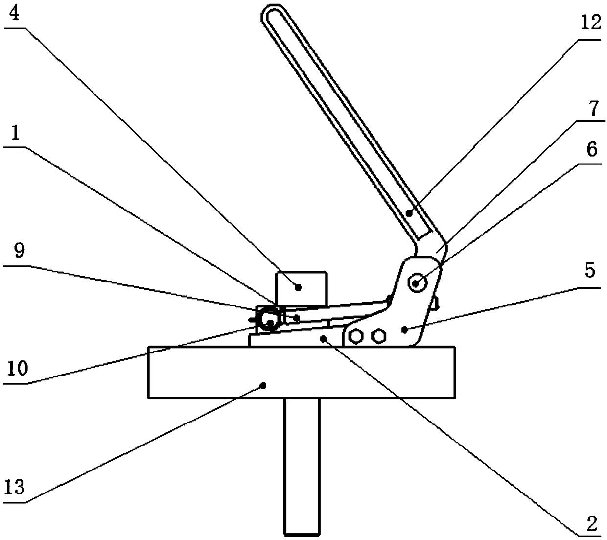 Thread connecting device convenient to operate, thread connecting structure convenient to operate and pre-tightening method of connecting structure convenient to operate