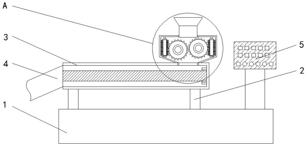 Double-screw extruder for cable material production